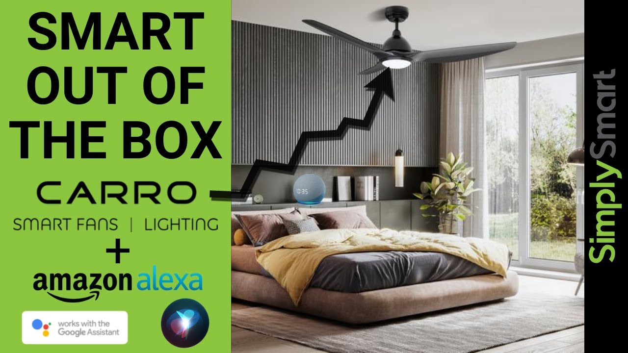 Wi-Fi Smart Fan Review & Set-up with Alexa | Carro Smart Fans (2021)