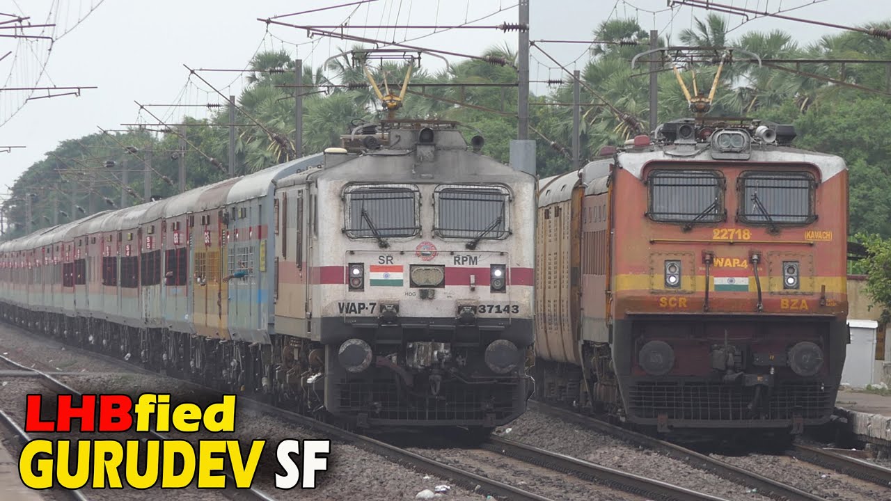LHBfied GURUDEV SF Express and Last ICF Run Video |  Train Videos | Indian Railways