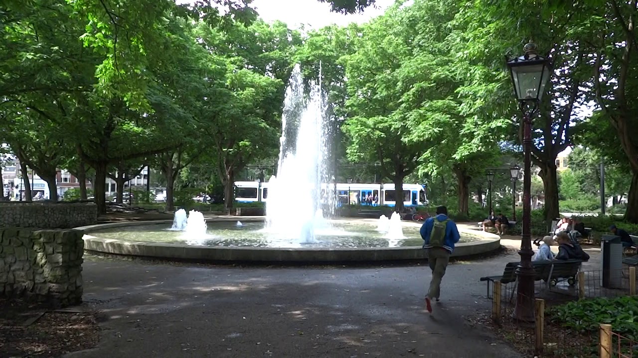 De fontein op het Frederiksplein in Amsterdam