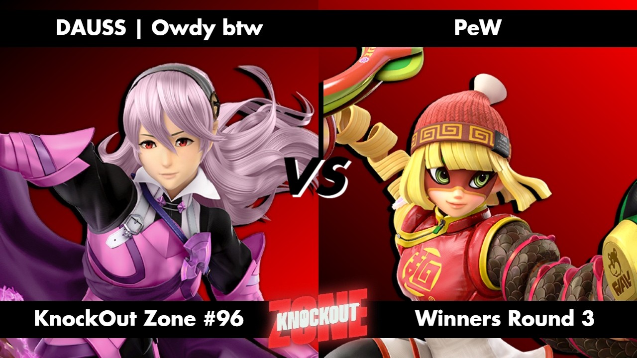 KnockOut Zone #96 - SSBU Winners Round 3 - Owdy btw (Corrin) vs PeW (Min Min)