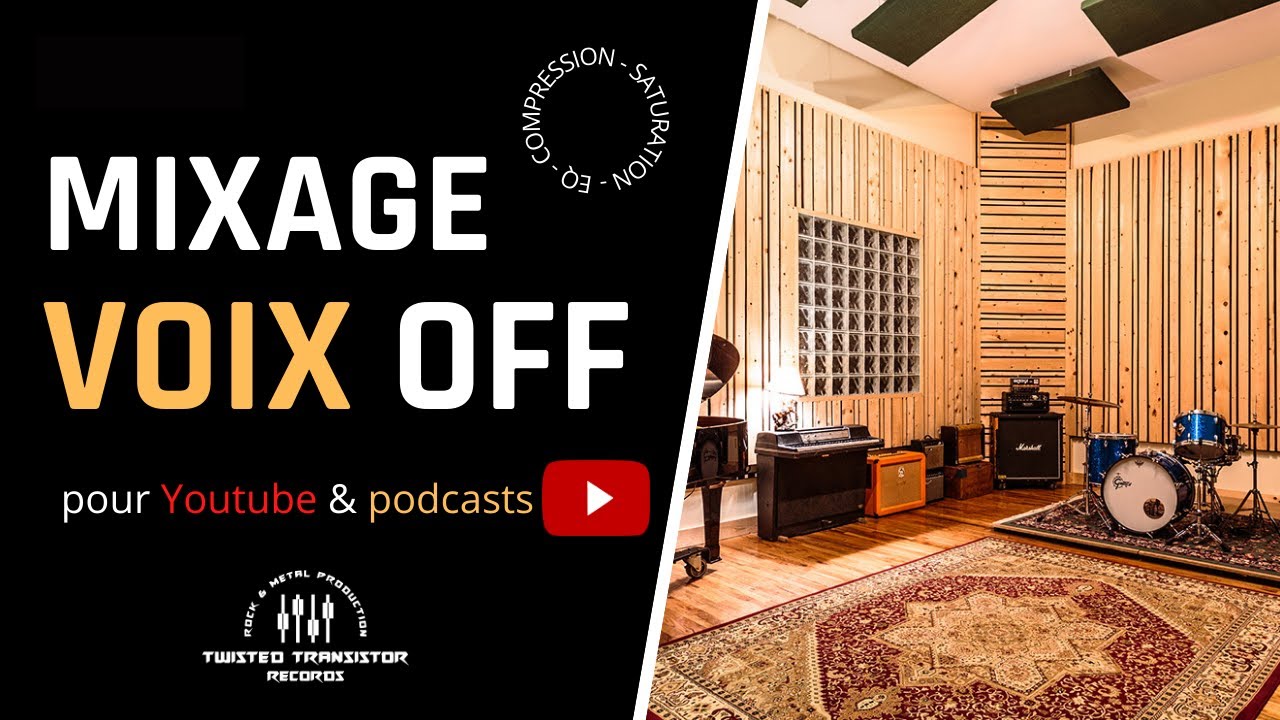MIXAGE des VOIX OFF ( pour une vid&eacute;o youtube, podcast, documentaire, ect... )