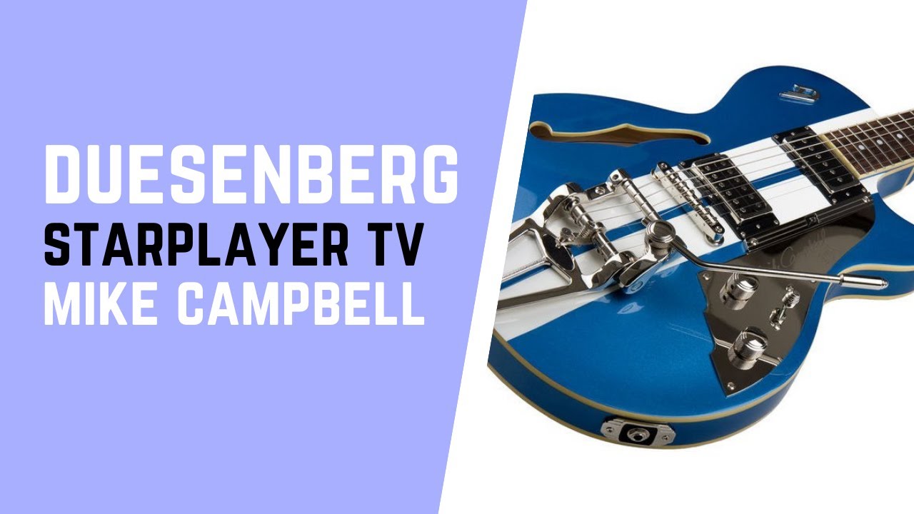 Duesenberg Starplayer TV Mike Campbell - Semi-Hollow Electric Guitar (Demo/Test) 🎸John Mayer Guitars
