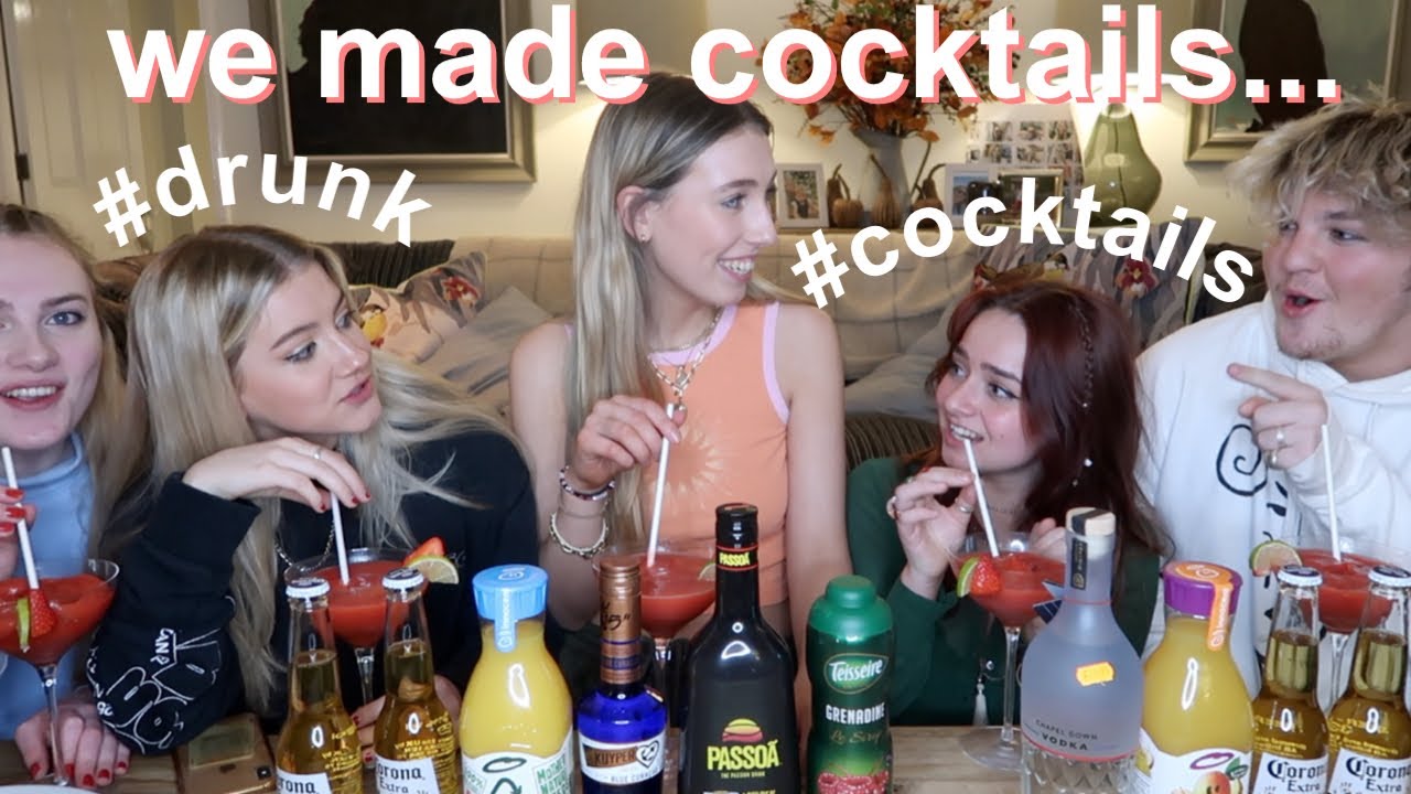 we did a cocktail night *gets a tad messy*