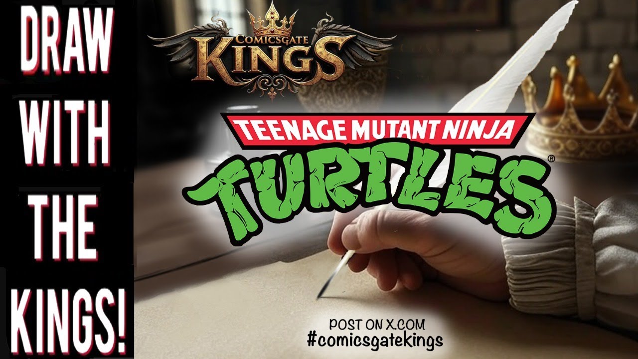 COMICSGATE KINGS! Let's draw TEENAGE MUTANT NINJA TURTLES!