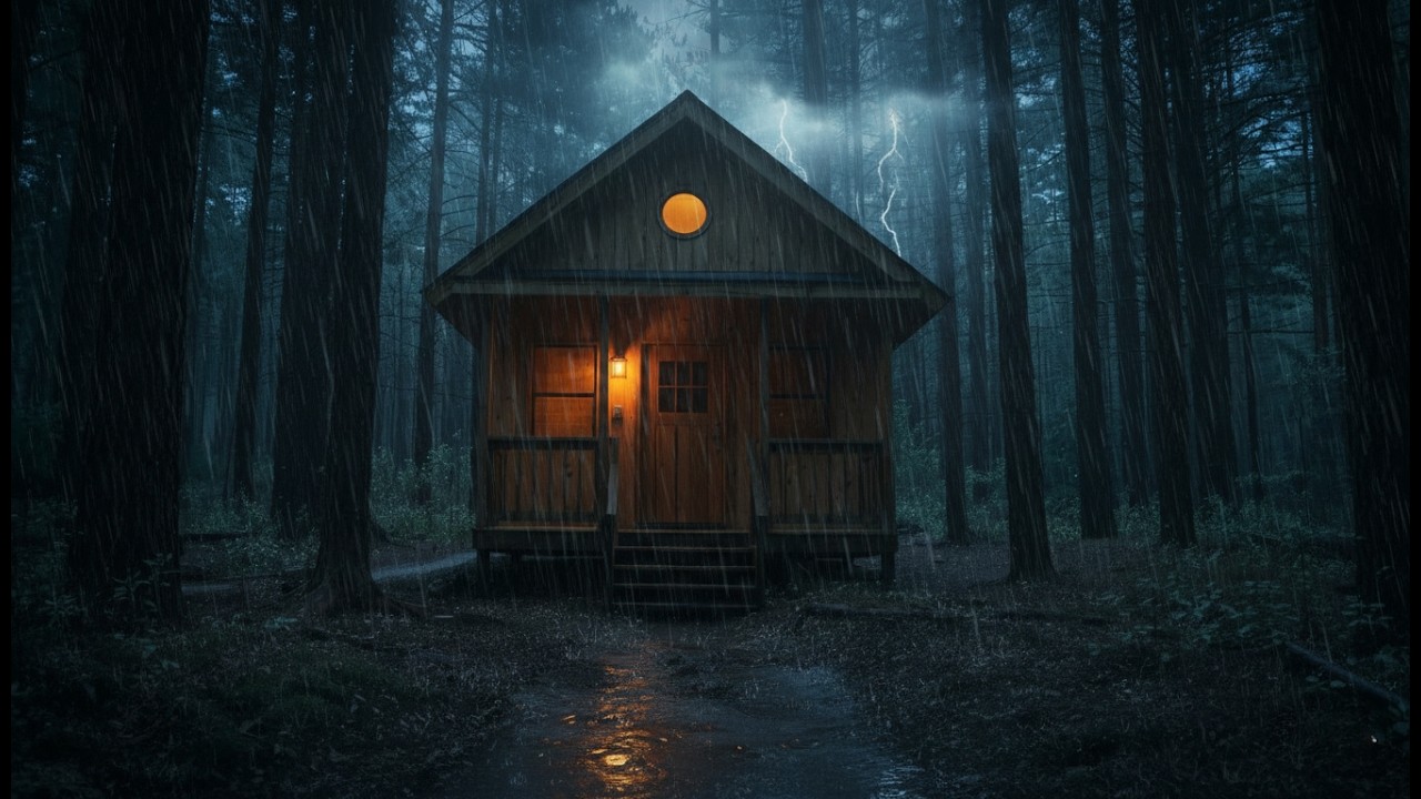 Rain Sounds For Sleeping - 99% Instantly Fall Asleep with Rain & Thunderstorm at Night | Deep Sleep