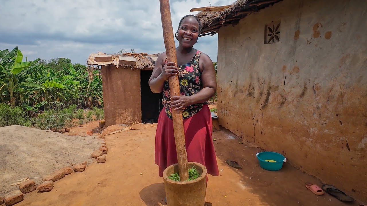 Como preparar folhas de mandioca - Prato Típico de Moçambique - África
