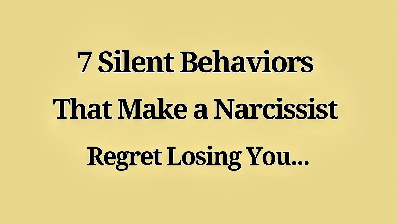7 Silent Behaviors That Make a Narcissist Regret Losing You😌🧠 | Psychology of Detachment