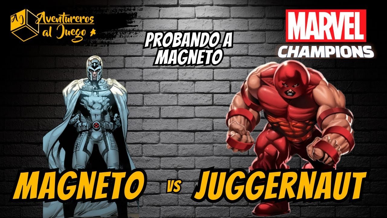 MAGNETO vs JUGGERNAUT. MARVEL CHAMPIONS ¿Es tan bueno Magneto como parece?