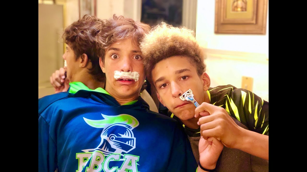Brothers SHAVE Their MUSTACHES for the FIRST TIME! They were SCARED!