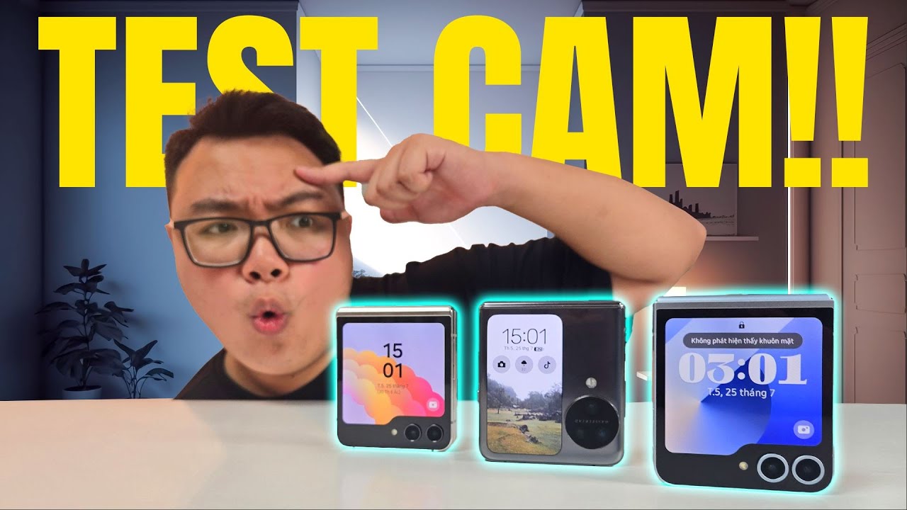 SO SÁNH CAMERA GALAXY Z FLIP6, Z FLIP5 & OPPO FIND N3 FLIP: 50MP CỦA Z FLIP6 ĐẸP 