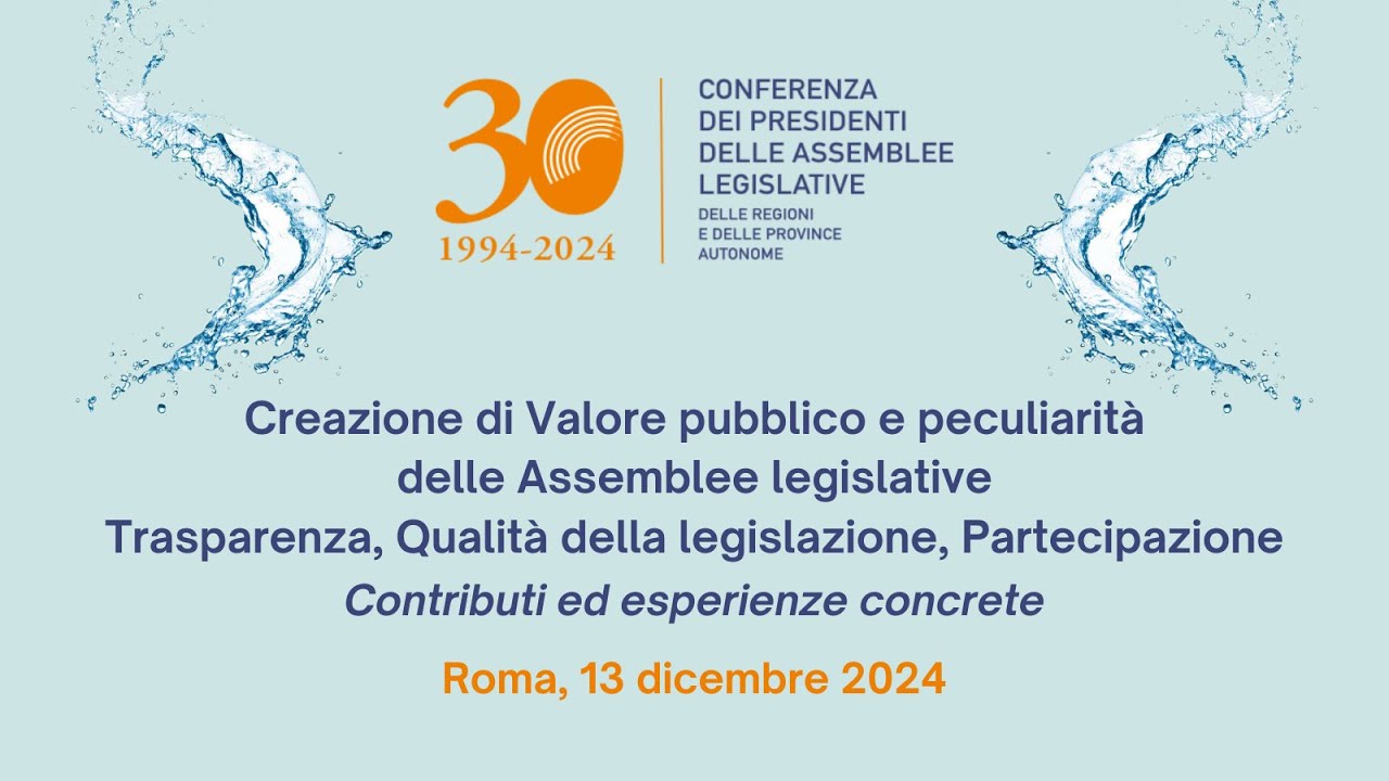 Creazione di Valore pubblico e peculiarità delle Assemblee legislative