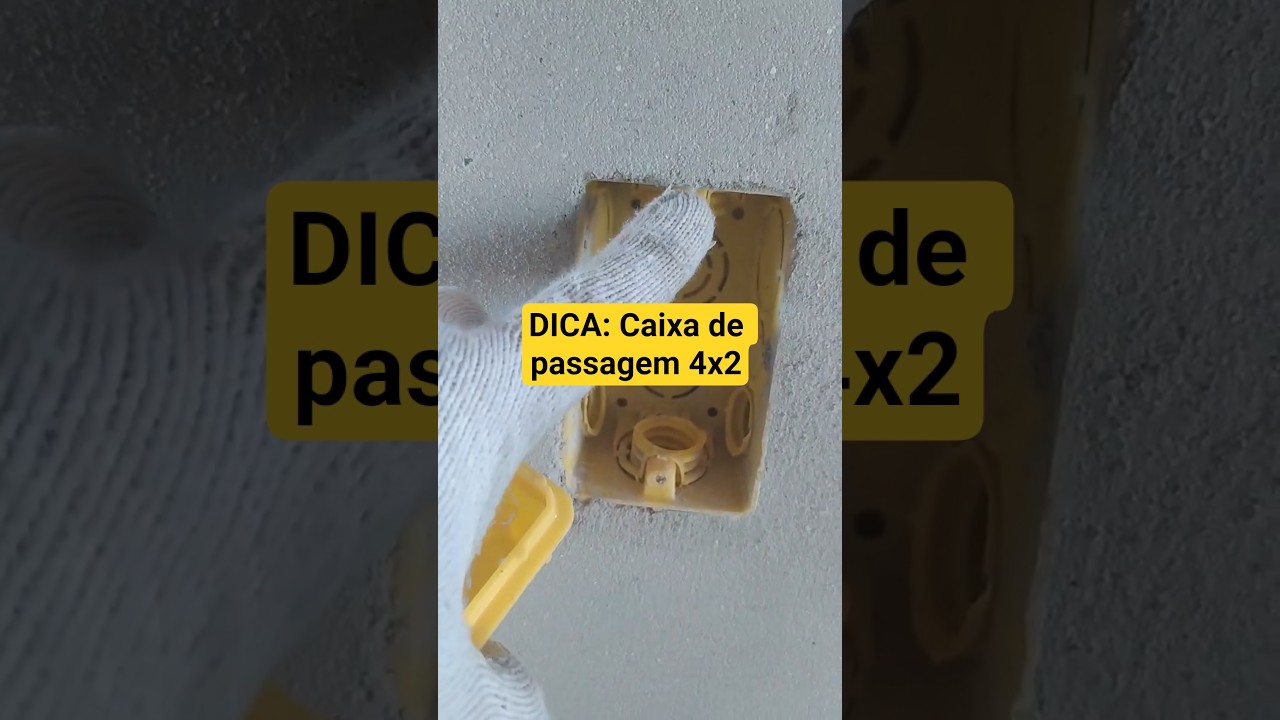 DICA: Instala&ccedil;&atilde;o caixa 4x2 #engenhariaeletrica #instala&ccedil;&atilde;oel&eacute;trica