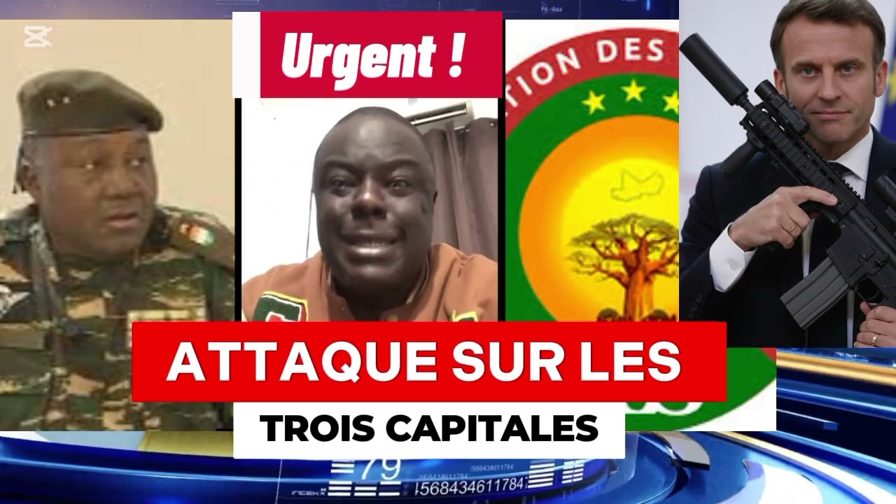 Alerte🚨 ! Les trois capitales du: 🇳🇪Niger, 🇲🇱Mali, Burkina Faso🇧🇫 en danger