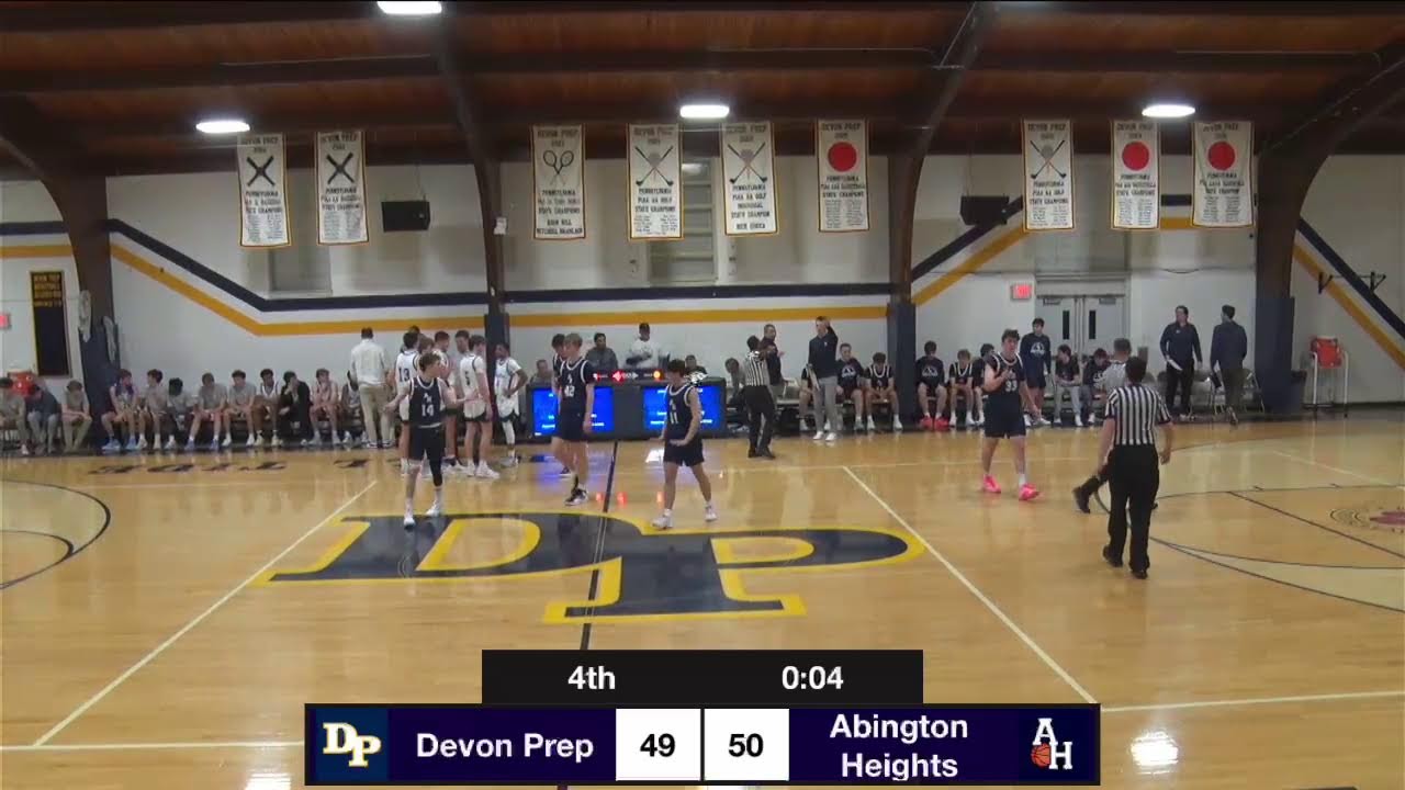 Devon Prep Vs. Abington Heights HS   Varsity Basketball