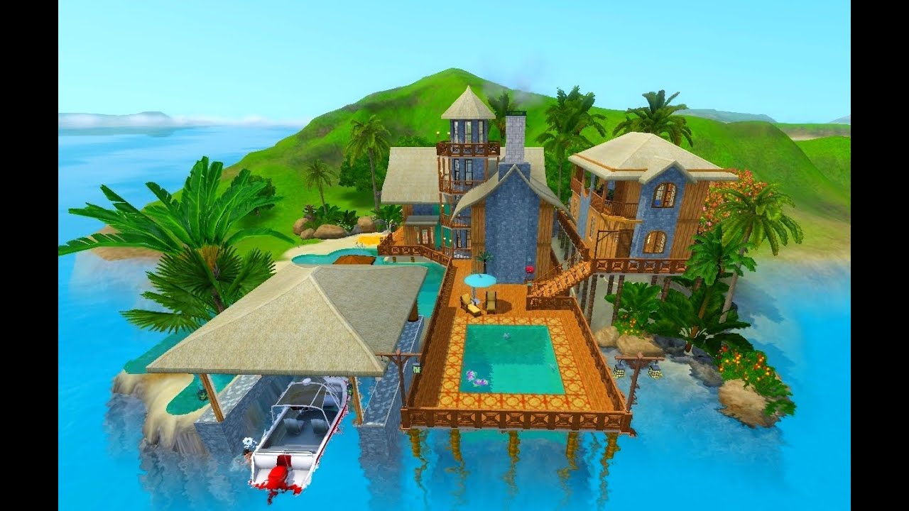 Sims 3 Тропический дом