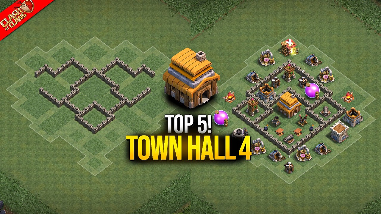Th4 Most Powerful Top 5 Bases 2026 (With copy link ) | Th4 best base layouts | TH4 Base