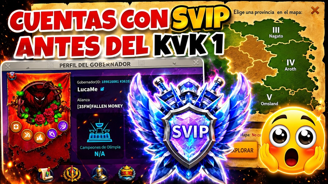 MONEY MONEY, COMIENZA A JUGAR Y YA TIENE VIP 20 SVIP - RISE OF KINGDOMS