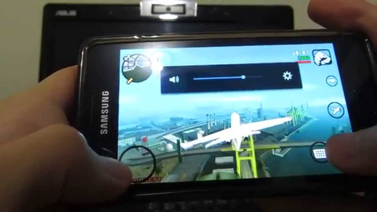Обзор Геймплей Android GTA San Andreas Gameplay on Samsung Galaxy  S2 I9100 MAX GRAPHIC