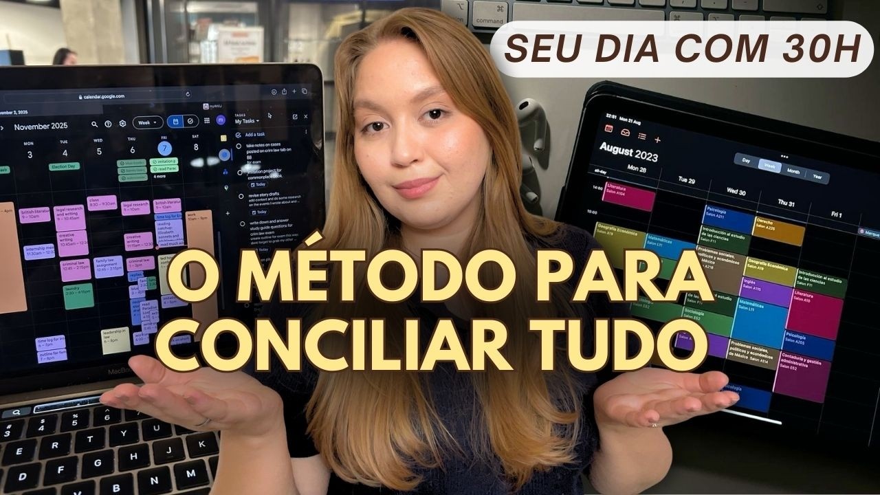 O ÚNICO método de ORGANIZAÇÃO que funcionou pra mim ( blocos de tempo)