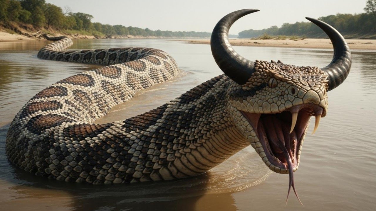 Heroic Rescue Team: Bull-horned snake spotted in the river