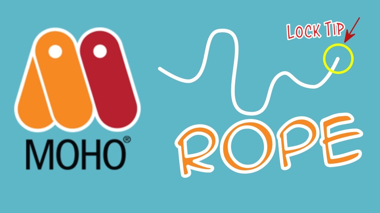 MOHO TUTORIAL | How to make ROPE ANIMATION in Moho |  Bouncing Rope | Goolee Animation