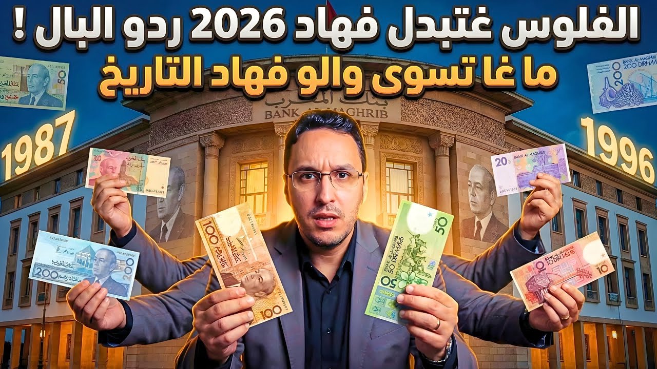 جديد قانون المالية 2026 الفلوس غتبدلو هاد الأوراق النقدية لن تساوي شيئا فهاد التاريخ...