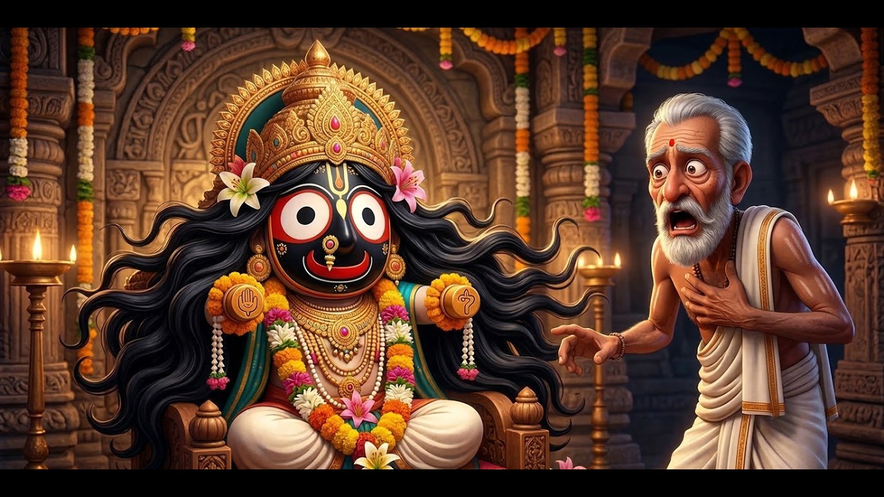 Did Lord Jagannath Actually Grow Hair? (Ending Will SHOCK You) | (Hindi Animated Story)