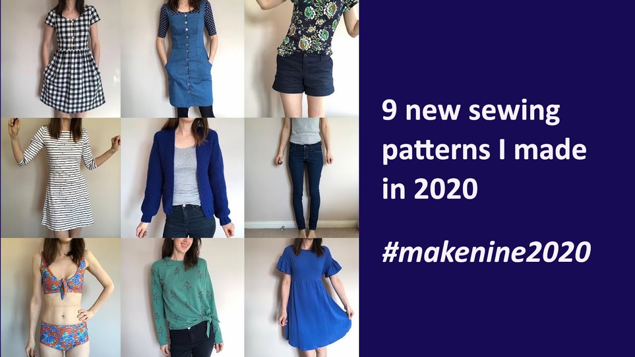 9 new sewing patterns I made in 2020 #makenine2020