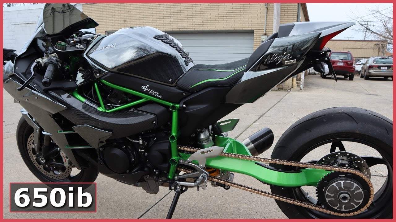 GORGEOUS Carbon Fiber Air Intake Installed | Kawasaki Ninja H2 Build