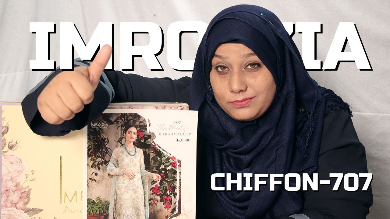 Chiffon Dress Pakistani Fashion | Imrozia The Minty Branded Clothes | #SaraClothes #VlogsForAll