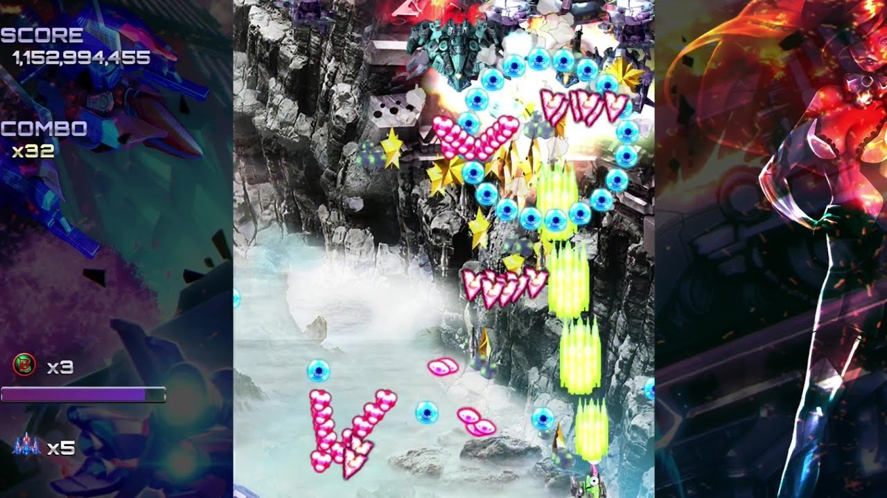 Ghost Blade HD --1cc-- *Hard* Green Ship (Milan)