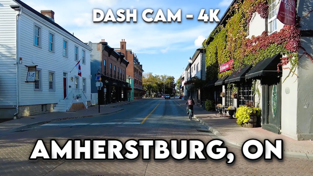 🚗 Charming Amherstburg, Ontario in Glorious 4K! Discover Historic Beauty and Riverside Serenity 🏰