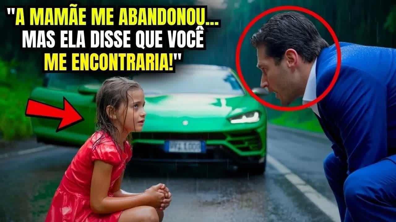 MILIONÁRIO ENCONTRA MENINA ABANDONADA NA CHUVA... AO SE APROXIMAR...
