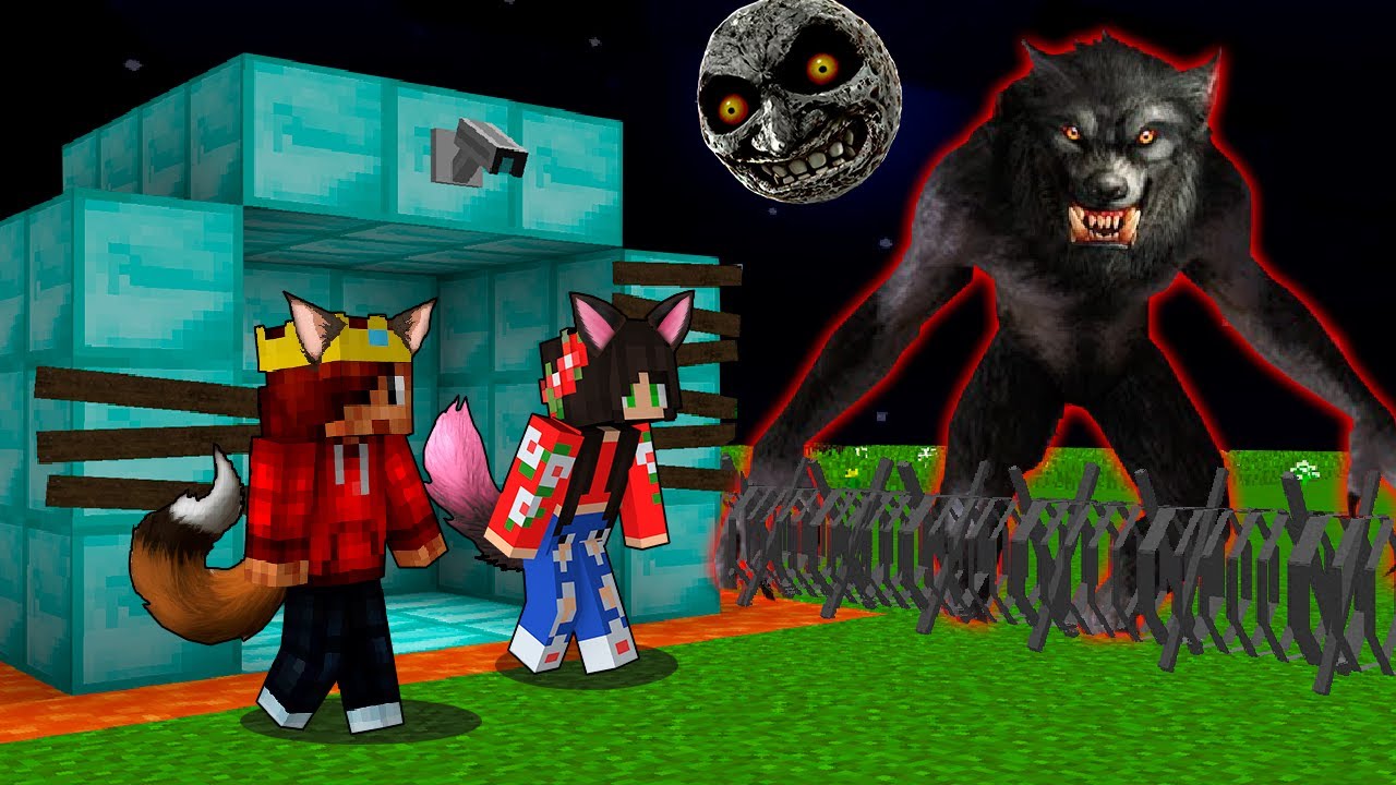 BASE DE LOBOS 100% SEGURA CONTRA O LOBISOMEM GIGANTE NO MINECRAFT