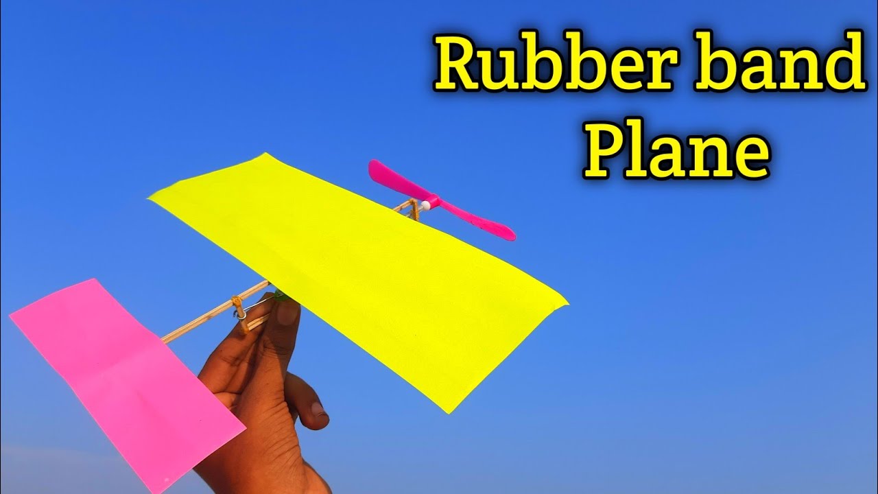 How to make rubber band propeller plane , how to make helicopter , how to make paper plane kite