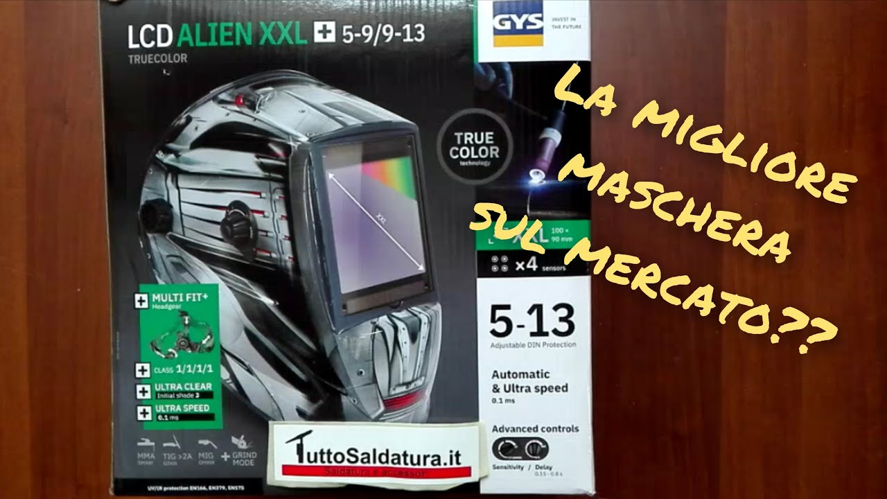 Migliore maschera ?? Test e recensione maschera automatica Gys Alien XXL - NUOVO MODELLO 2021
