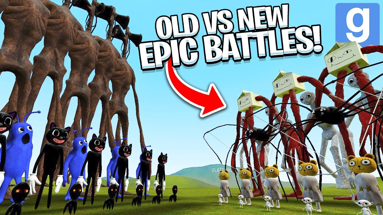 TREVOR HENDERSON BATTLES - OLD VS NEW! (Garry's Mod Sandbox) | JustJoeKing