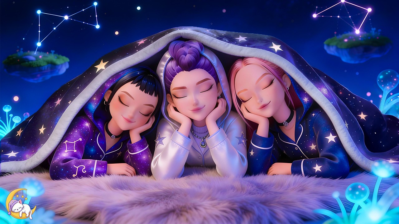 Peaceful Sleep in 3 Minutes 💤 Gentle Melodies with Rumi, Mira & Zoey | Kpop Demon Hunters