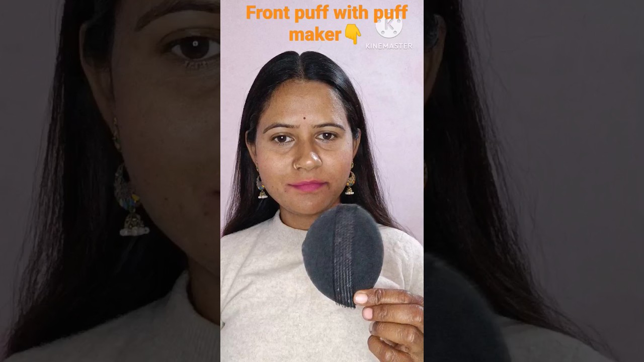 FRONT PUFF WITH PUFF MAKER FOR THIN HAIR ||front hairstyle ||#viraltrend #shortsviral #shortvideo