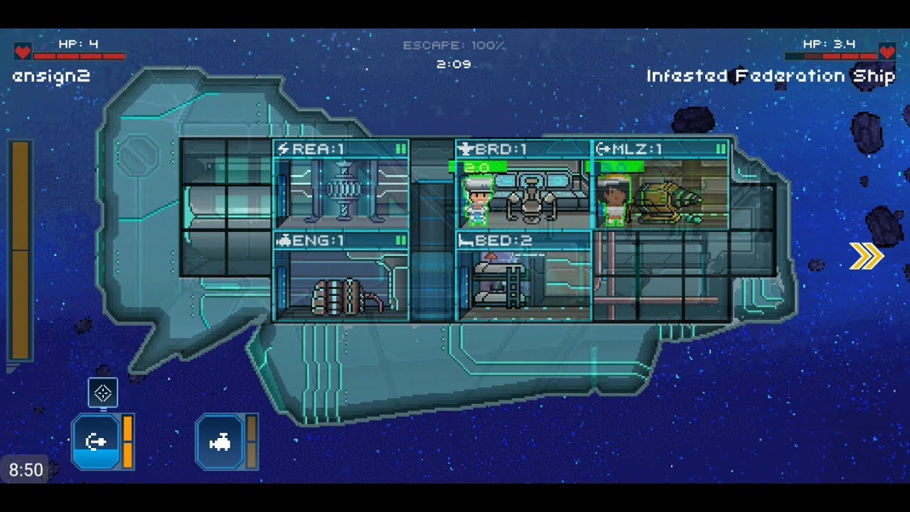 Pixel Starships : Hyperspace (by Savy Soda) - strategy game for android and iOS - gameplay.