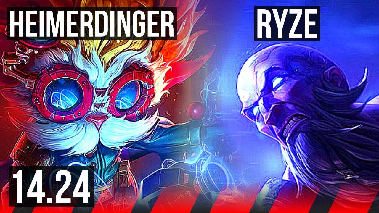 HEIMERDINGER vs RYZE (TOP) | KR Diamond | 14.24