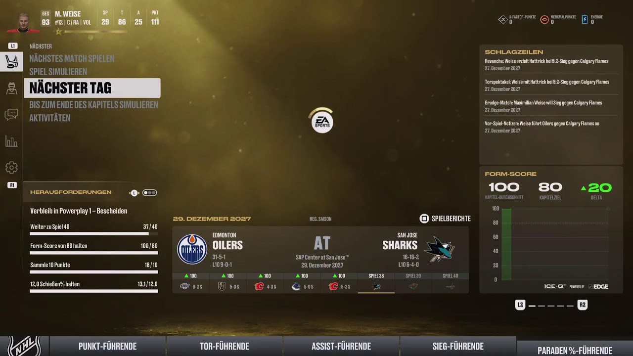 NHL 26 Be a Pro Saison 4 #10