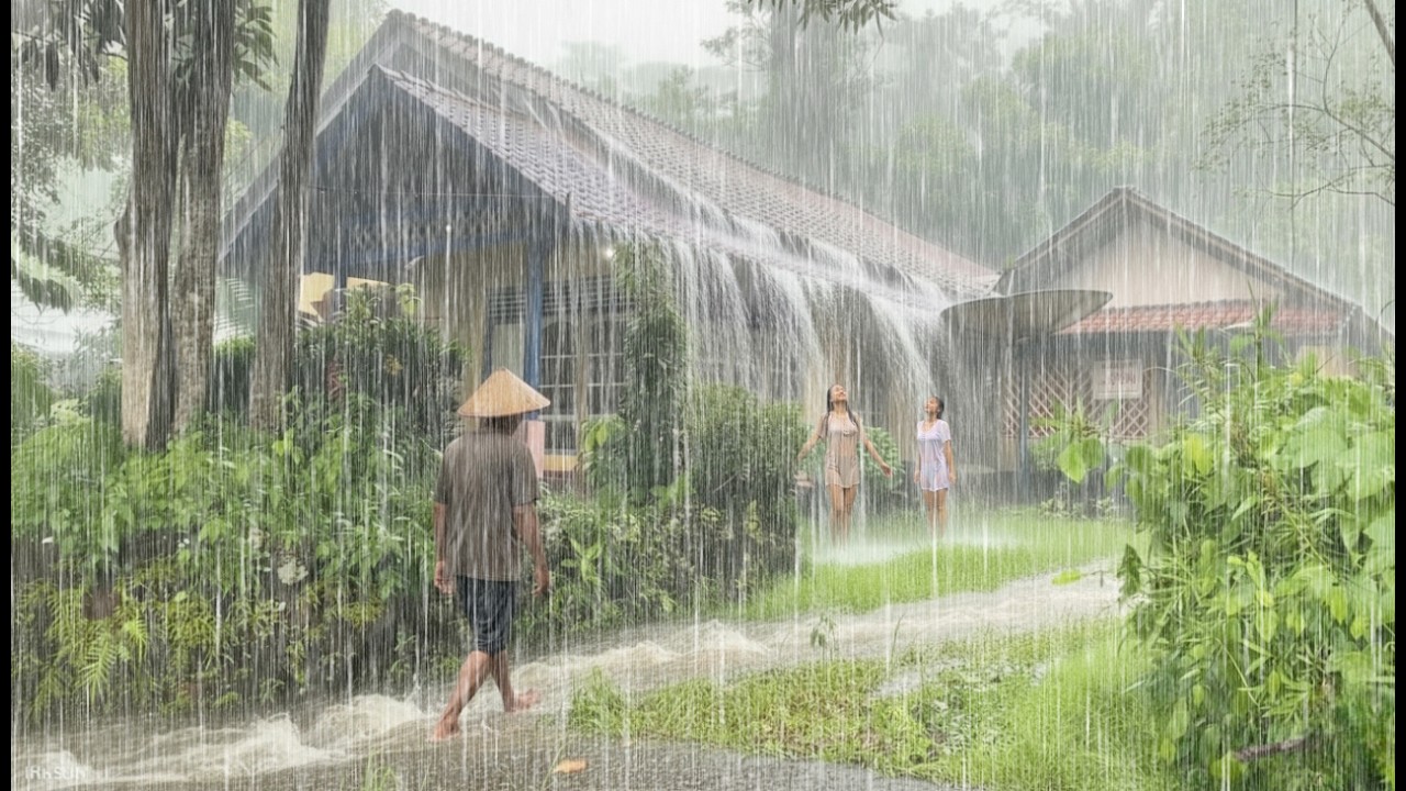 RAIN THAT FEELS LIKE HOLDING YOU AGAIN 🌧️⚡🤍 Deep Rest Ambience | Overcome insomnia