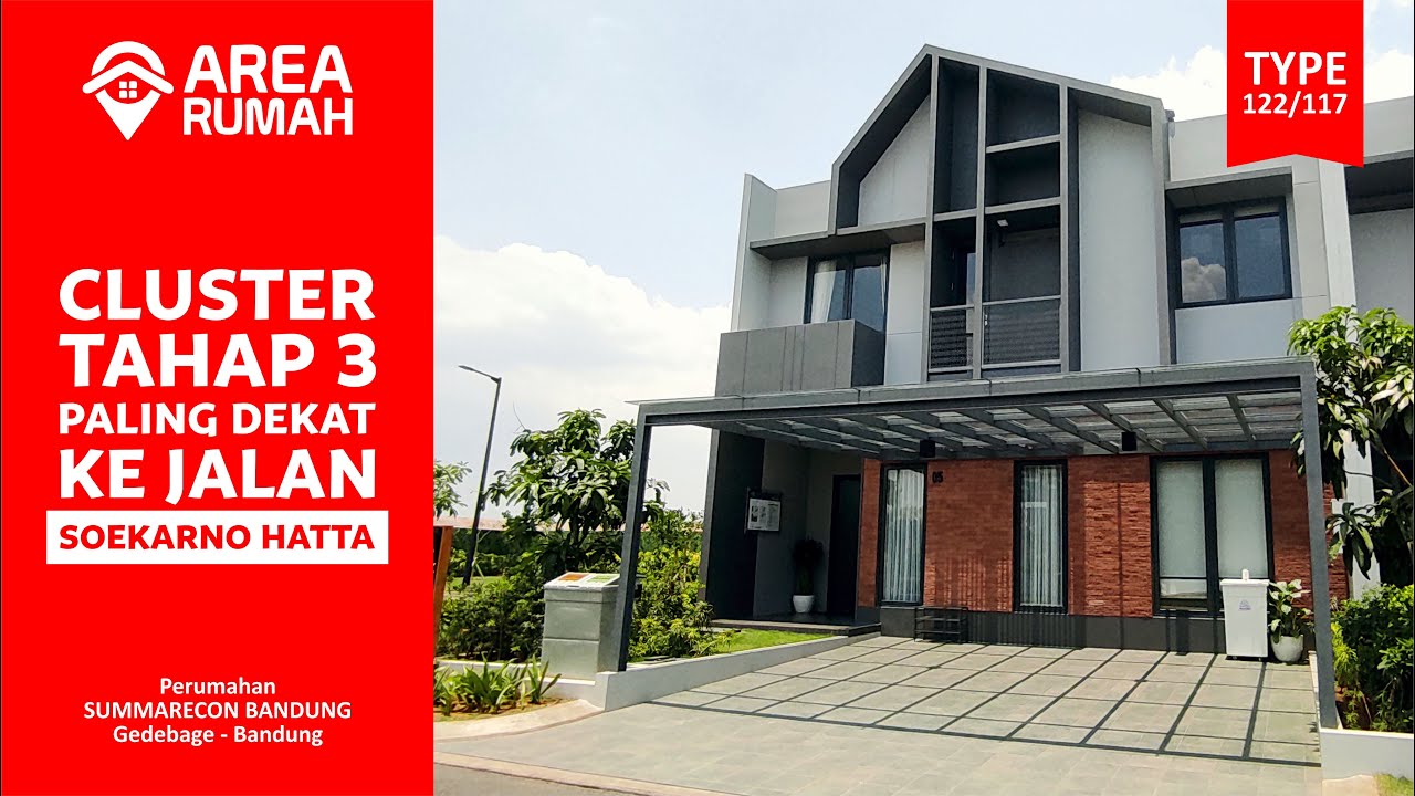 Cluster Genova Type 122/117 Dekat Soekarno Hatta | Summarecon Bandung | Rp. 2.6 Milyar | Area Rumah