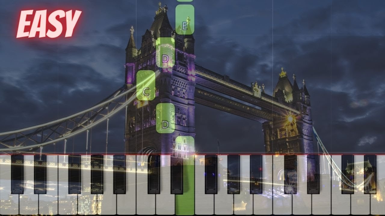 London Bridge Is Falling Down - Easy Piano Tutorial