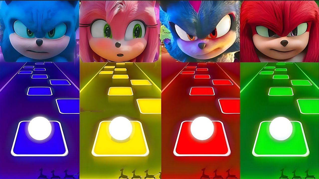 🔴 Sonic SUPER 😱OTHE HEDGEHOG 3 Tiles Hop 🎯 Cedm rush 🟢