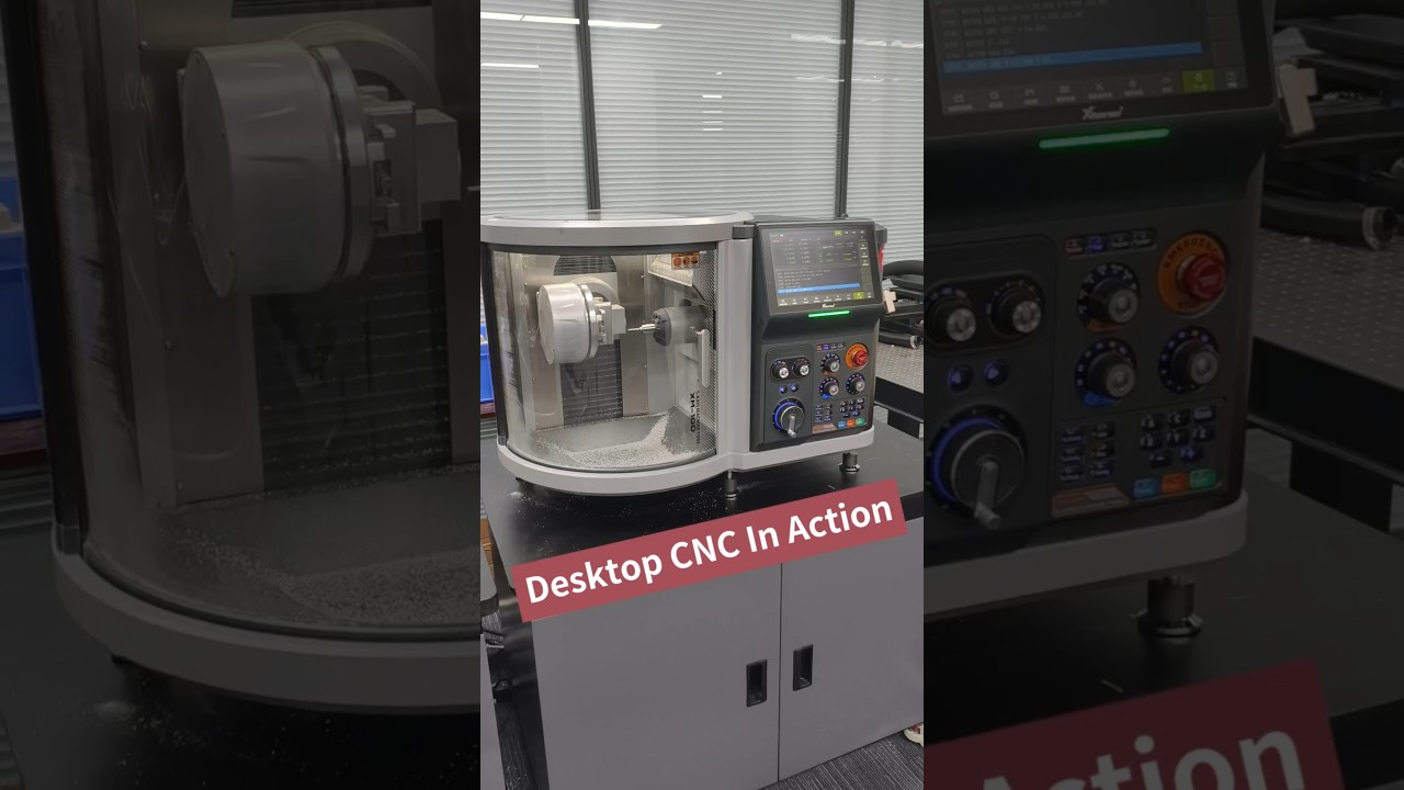 5-axis Desktop CNC machine cutting aluminum #cncmill #5axis