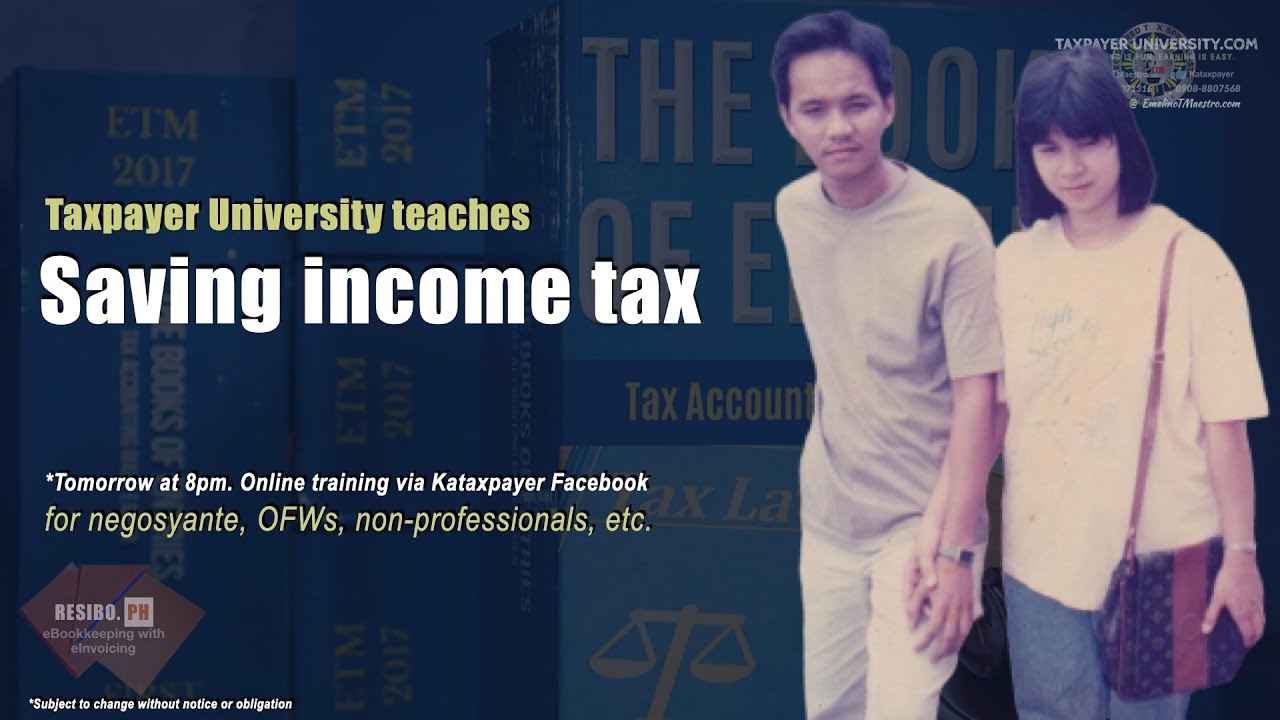 Saving income tax, Taxpayer University teaches