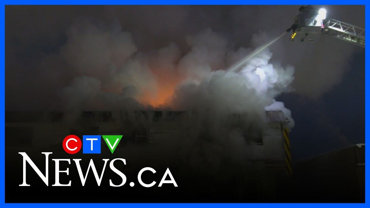 Fire response shuts down portion of Stony Plain Road