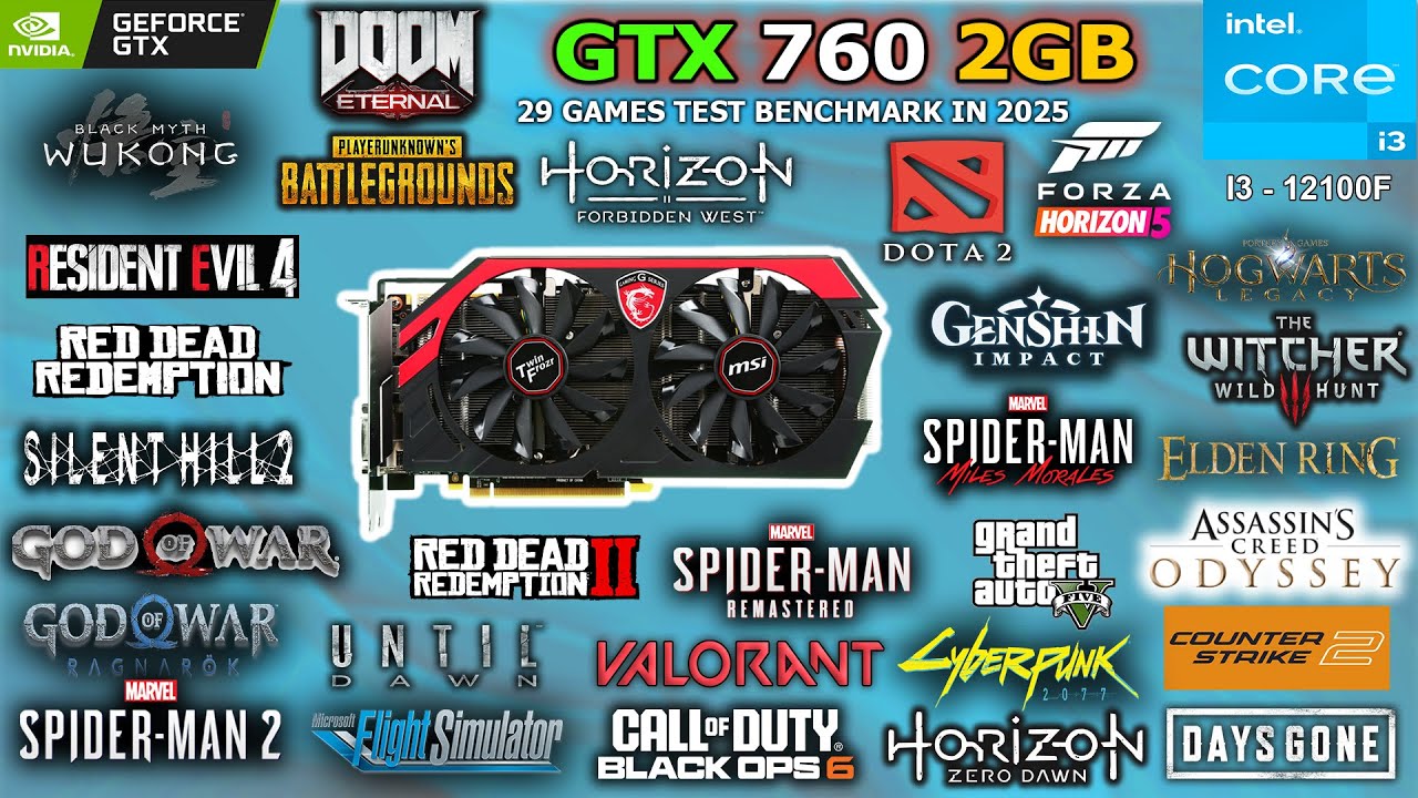 GTX 760 2GB Tested 29 Games in 2025 // Still Worth and Strong? #gtx760 #benchmark #gaming #gtx1050